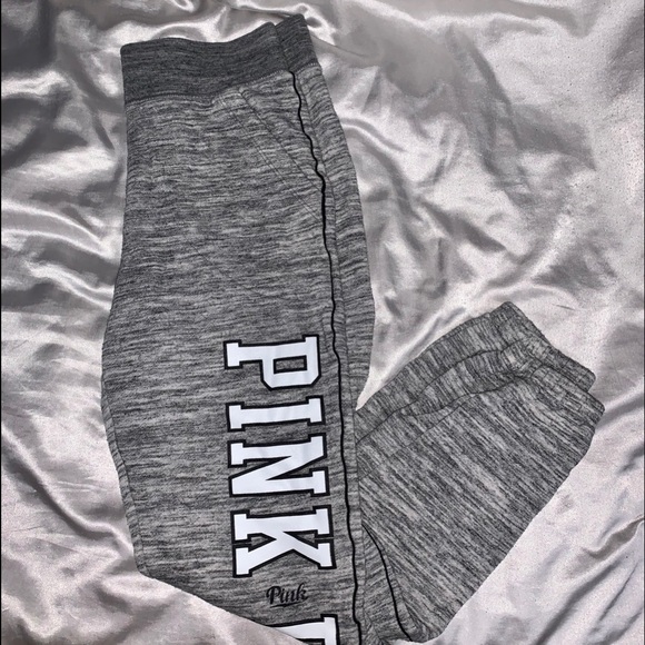 PINK Victoria's Secret Pants - VS PINK Joggers - Grey
